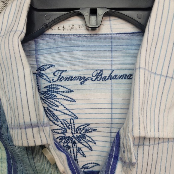 Tommy Bahama Men's Palm Tree Plaid Button Up Shirt‎ - Size L - Picture 6 of 11